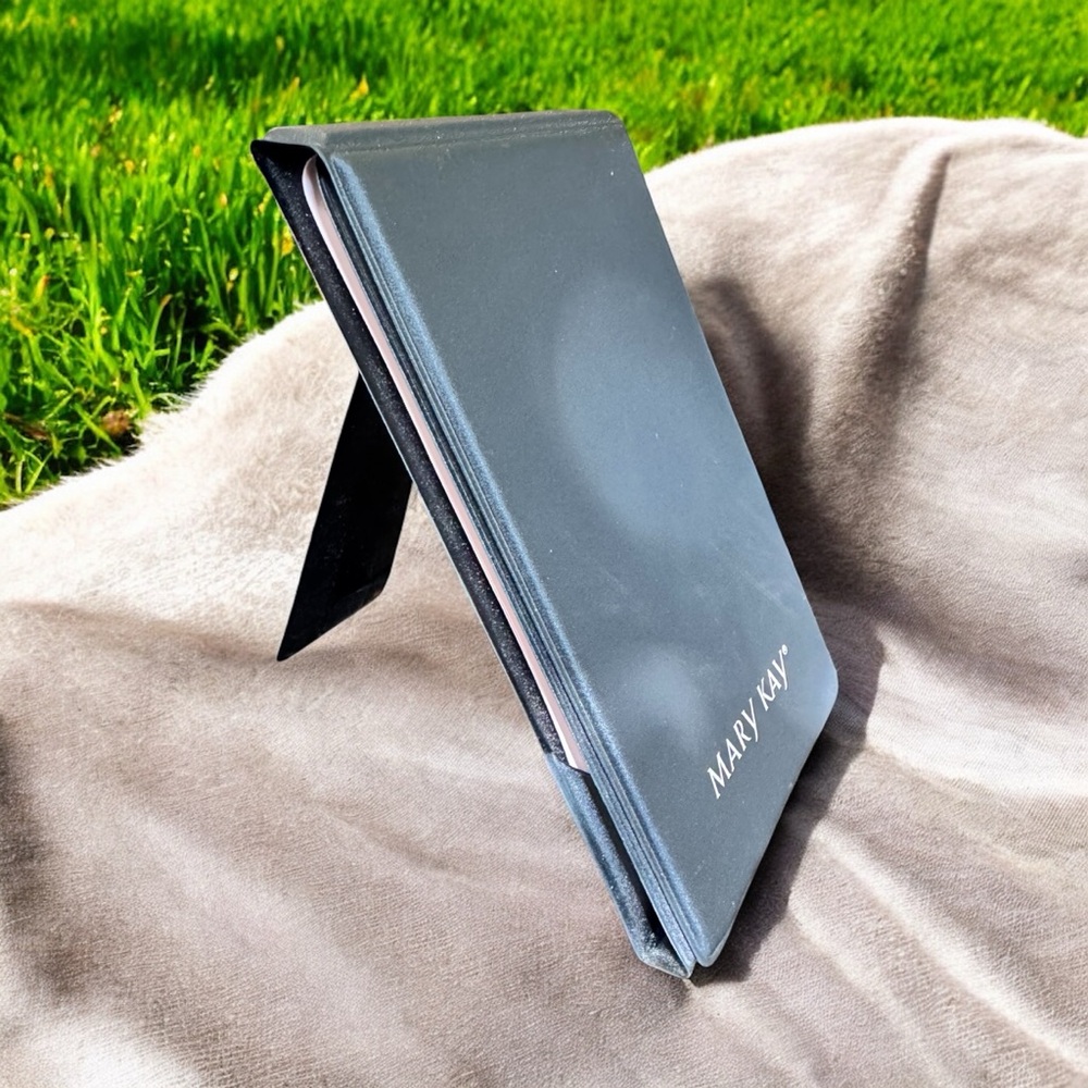 5- Mary Kay Tri-Fold Standing Travel Mirrors Pink & Black Demo 6-1/2" High x 4" 